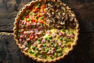 Quand le choix s’avère difficile, optez pour une quiche quatre saveurs en un seul plat