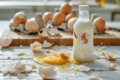 Utiliser du vinaigre blanc pour nettoyer les taches d’œuf dans la cuisine peut se révéler contre-productif